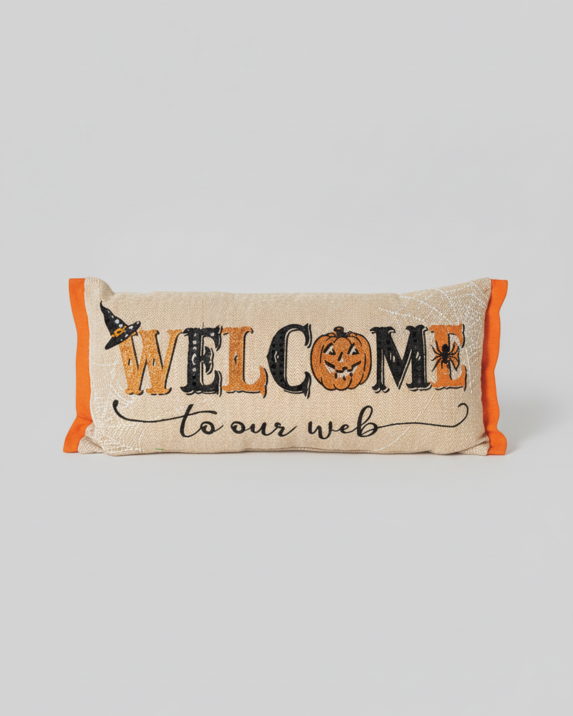 Welcome To Our Web Pillow