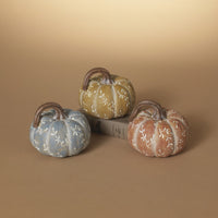 Wood Look Vine Harvest Pumpkin