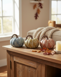 Wood Look Vine Harvest Pumpkin