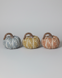 Wood Look Vine Harvest Pumpkin