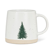 Stoneware Mug with Tree