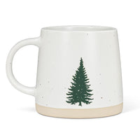 Stoneware Mug with Tree