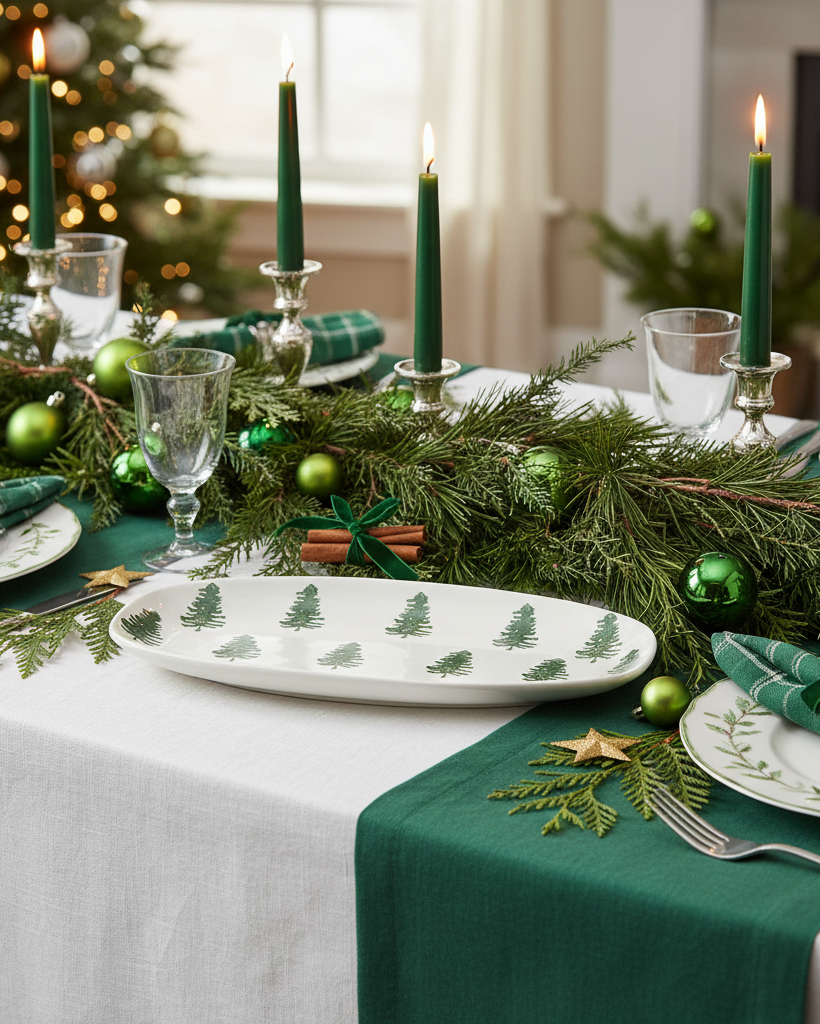 Fir Tree Oval Platter