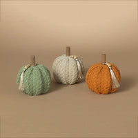 Braided Harvest Pumpkin With Beads