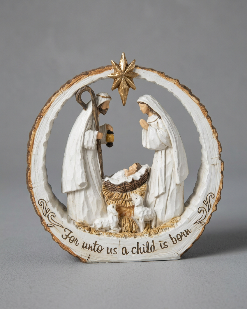 Joy Unto Us Resin Nativity Scene