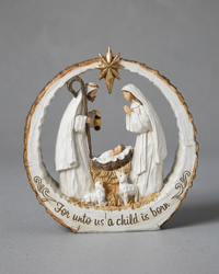Joy Unto Us Resin Nativity Scene