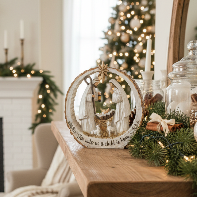 Joy Unto Us Resin Nativity Scene