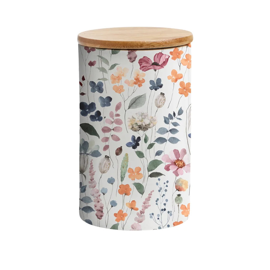 Watercolour Garden Canister Set of 3