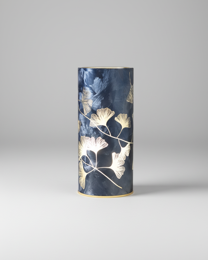 Lighted Leaf Design Glass LED Luminary