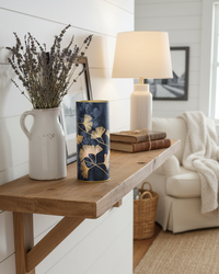Lighted Leaf Design Glass LED Luminary