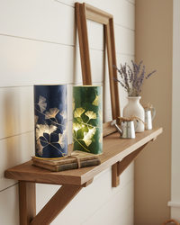 Lighted Leaf Design Glass LED Luminary