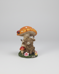Highland Cow with Mushroom