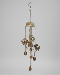 Metal Garden Friends Wind Chime Butterfly 23"L