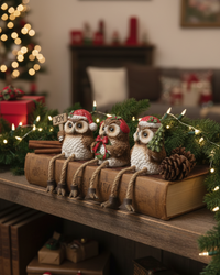 Christmas Owl Shelf Sitter