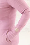 Ginger With Rose Gold Full Zip Hoodie