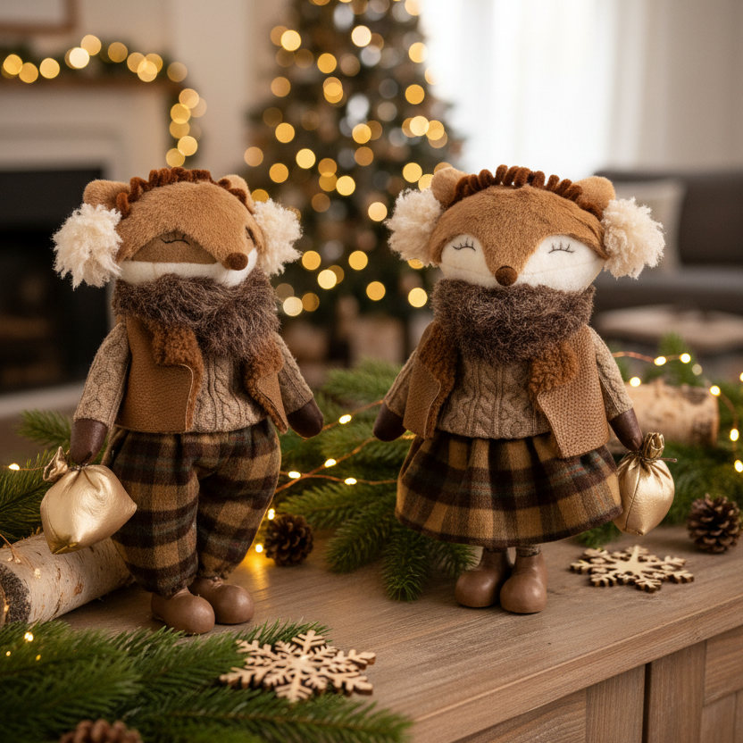 Winter Forest Friend Fox 16.5"