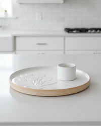 Floral Serve and Dip Platter Set of 2