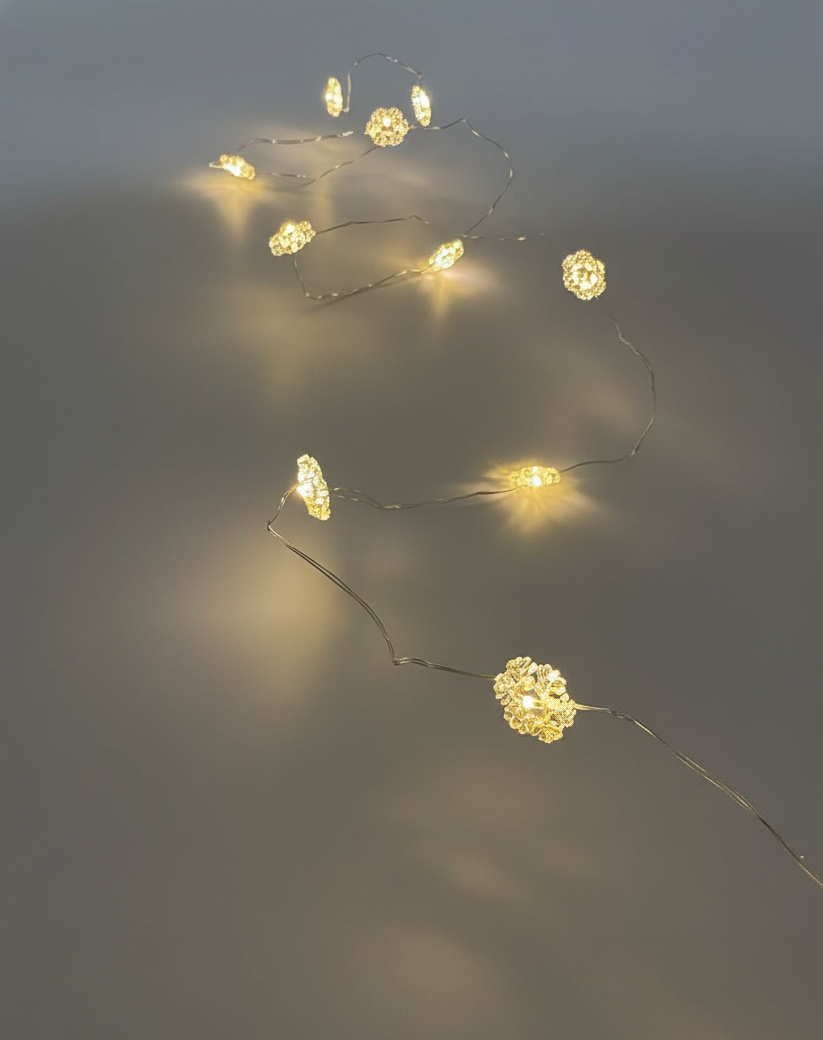 Battery LED String Lights Snowflake