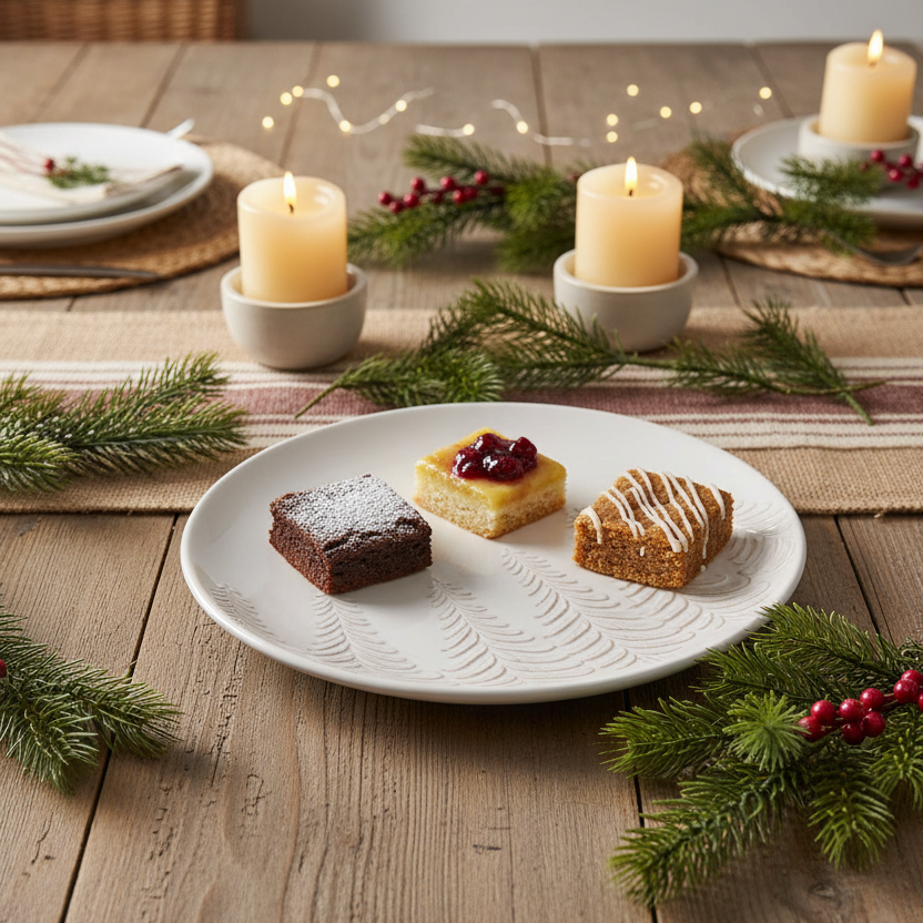 Winter Wonderland Serving Platter Round