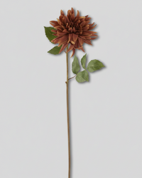 Mum Stem Brown Real Touch Large Bloom 26"