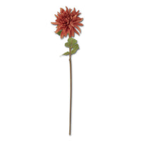 Mum Stem Orange Real Touch Large Bloom 26"