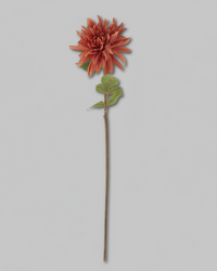 Mum Stem Orange Real Touch Large Bloom 26"