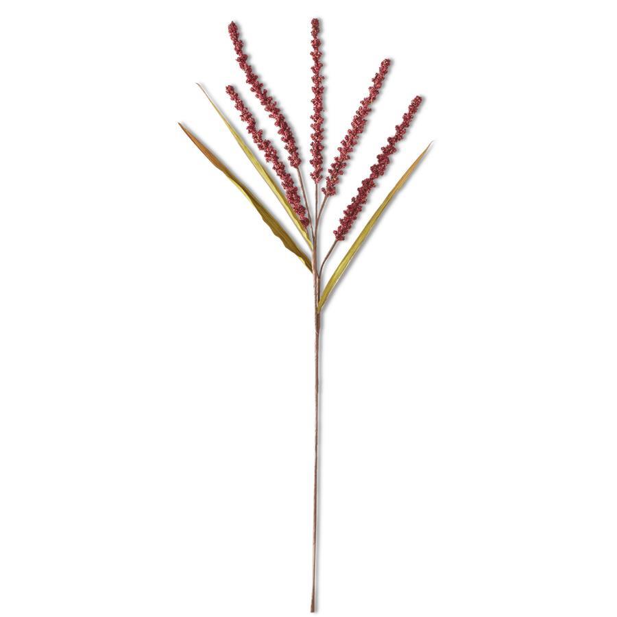 Rice Spray Burgundy 31"