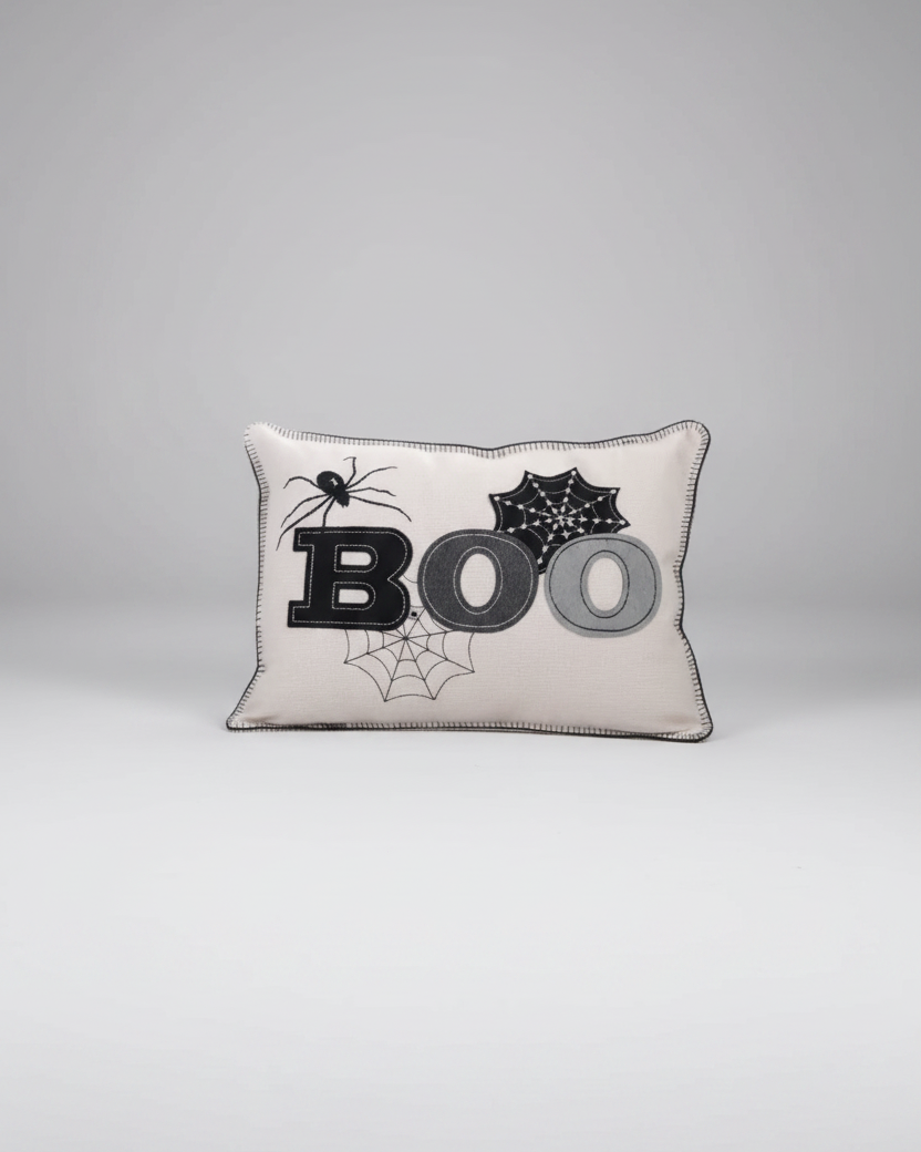 Embroidered BOO Pillow