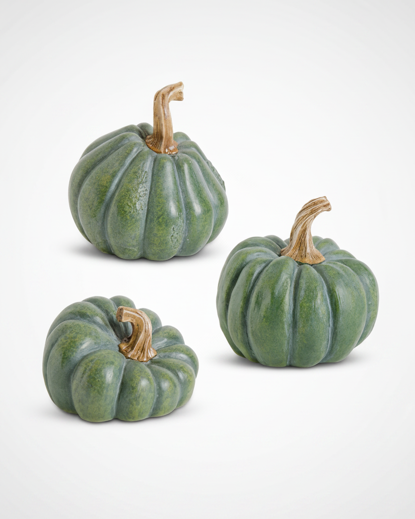 Natural Shape Green Pumpkin