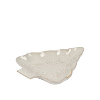 Soft Snowfall Tree Shaped Serving Dish