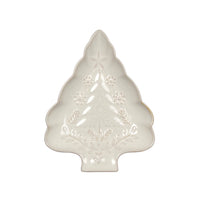 Soft Snowfall Tree Shaped Serving Dish