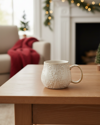 Soft Snowfall Stoneware Mug