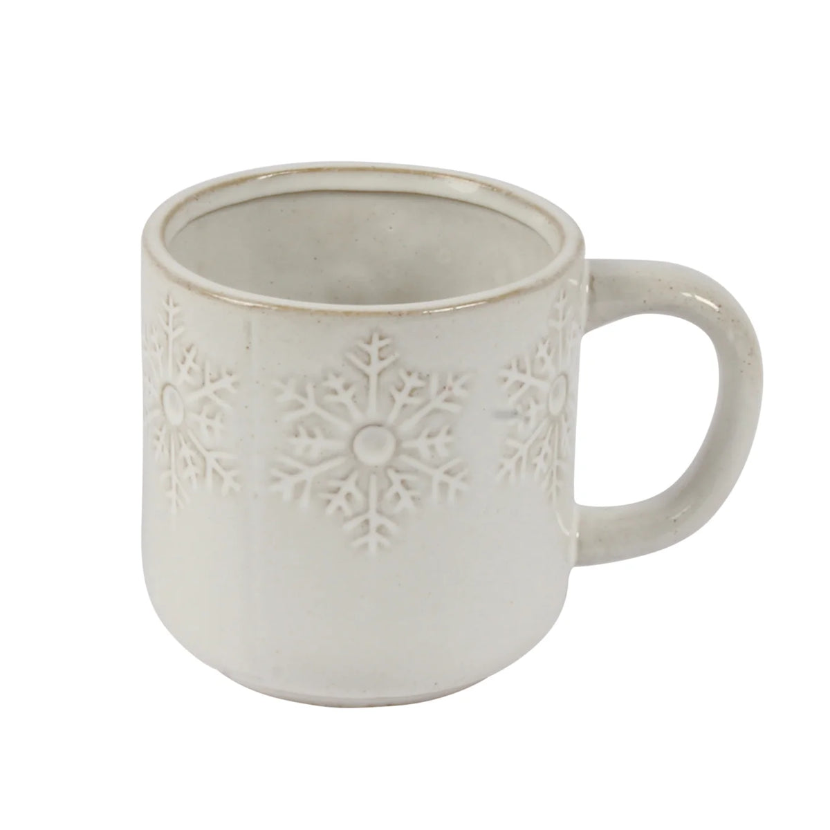 Snowflake Stoneware Mug