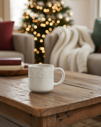 Snowflake Stoneware Mug