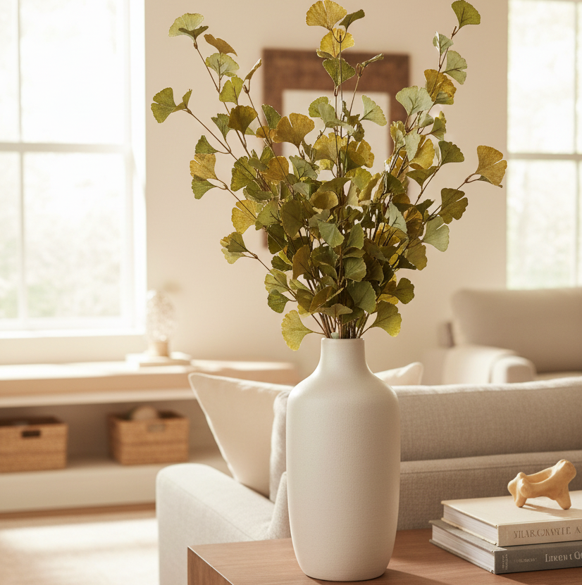 Green and Yellow Gingko Leaf Greenery Collection