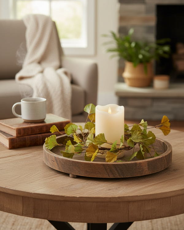 Green and Yellow Gingko Leaf Greenery Collection
