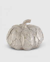 Layered Champagne Gold Leaf Resin Pumpkin