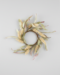 Cream Rice Flower With Eva Leaves Collection
