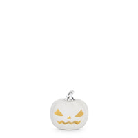 White Ceramic LED Jack O Lantern