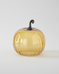 Amber Glass Pumpkin Cloche