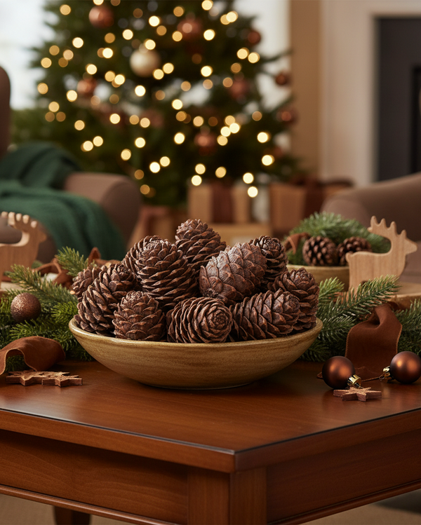 Brown Resin Pinecone