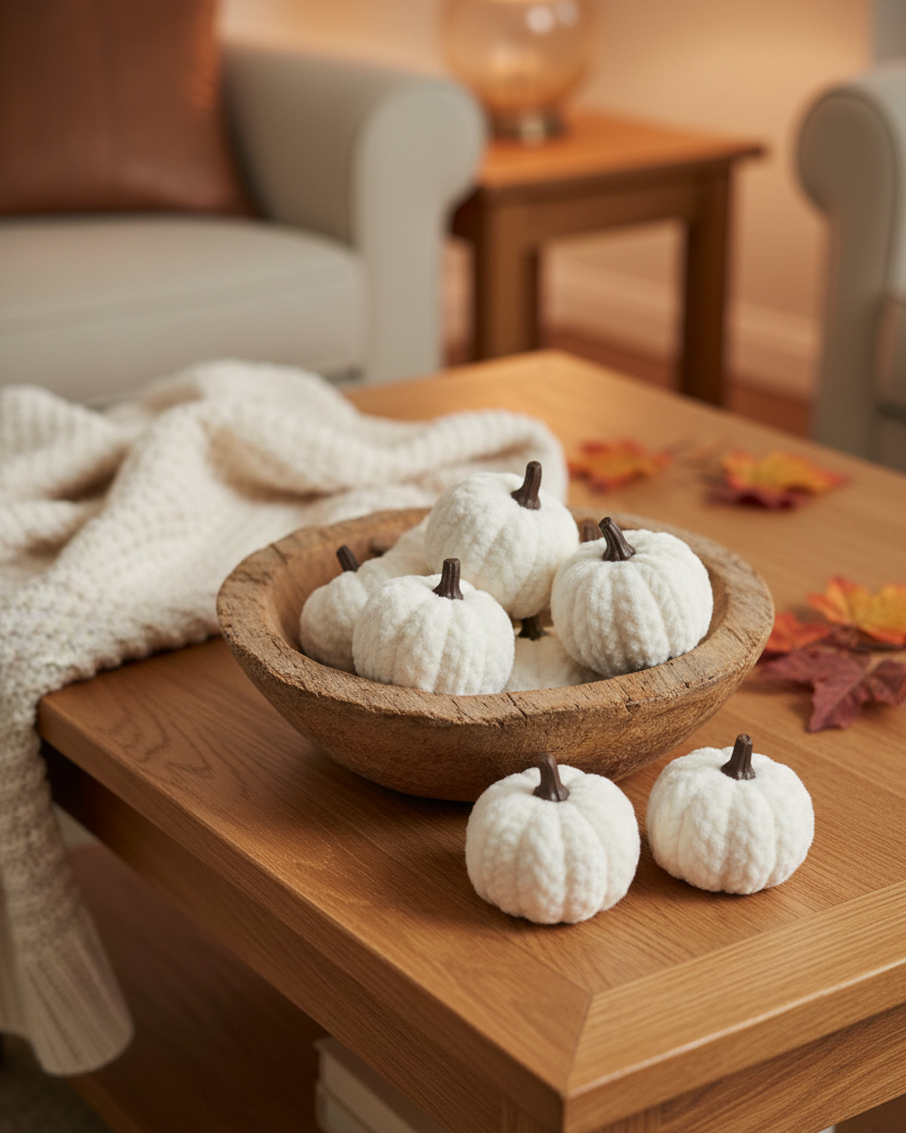 Braided Mini Fabric Pumpkin