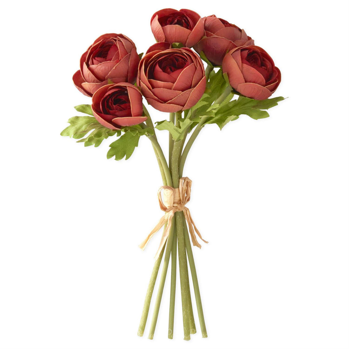 Rust Ranunculus Real Touch Bundle of 6