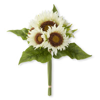 Sunflower Bundle White 14"