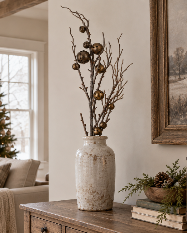 Brown Jingle Bell Stem 36"