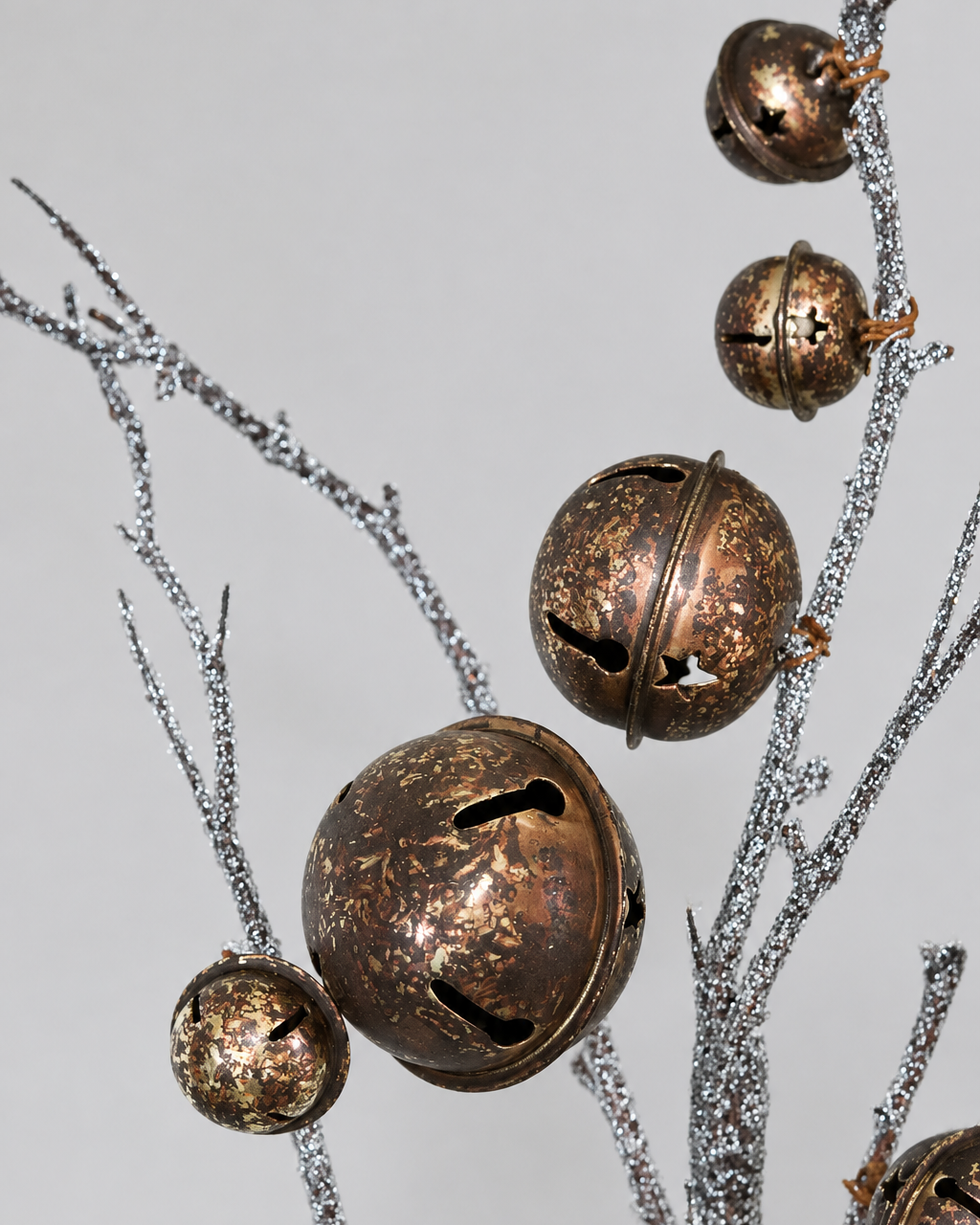 Brown Jingle Bell Stem 36"