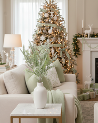 Flocked Cedar Bush 17.5"