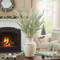 Flocked Cedar Bush 17.5"