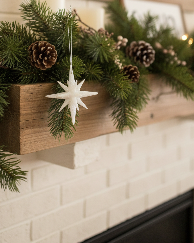 Mini Glitter Star Ornament