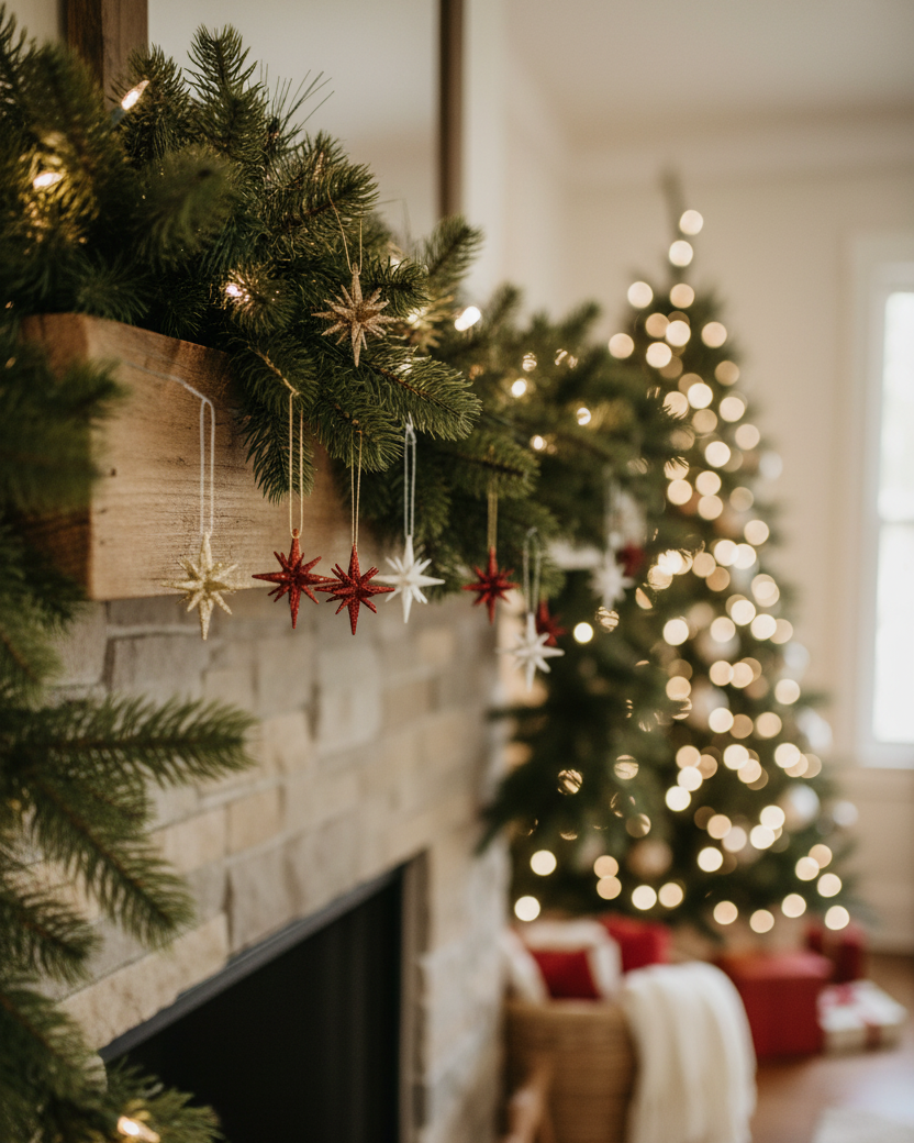 Mini Glitter Star Ornament
